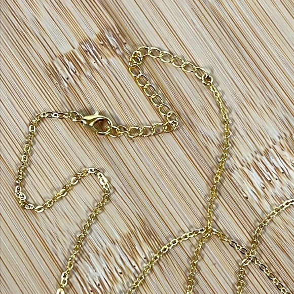 Brand New 14K Gold Plated Cross Necklace Dainty Minimalist 18" Length - Picture 8 of 14